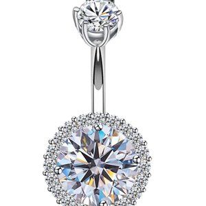 Sterling Silver Belly Ring Ship USA